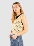 Blue Tomato Crochet Vest Strickpullover sand & butter Gr. S