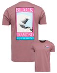 Black Diamond - Bio-Baumwoll-T-Shirt - M Bd Winter Ridge SS Tee Dark Mauve für 
