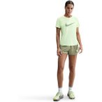 NIKE Damen T-Shirt Nike One Swoosh Women's Dri-FIT Sho, Größe XS in Grau