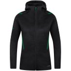 JAKO Damen Freizeitjacke Challenge mit Kapuze, Größe 36 in Schwarz