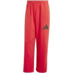 ADIDAS Herren Hose Essentials Wide Leg 3 Bar Logo, Größe L in Rot