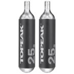 Topeak - CO2 Kartuschen mit Gewinde (2er Set) - CO2-Pumpe Gr 2 x 25 g