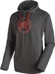 Mammut Mammut Logo ML Hoody graphite melange/maroon/3XS