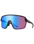 Smith - Sonnenbrille - Bobcat Matte Black ChromaPop Low Light Rose Blue Mirror  