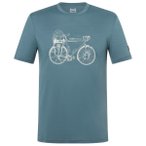 super.natural - Wander Wheel Tee - Merinoshirt Gr M türkis