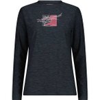 CMP Damen Shirt WOMAN T-SHIRT, Größe 36 in Schwarz