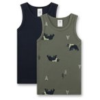 Sanetta - Kid's DP Cotton Top - Top Gr 128 oliv