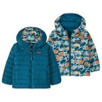 Patagonia - Baby Reversible Down Sweater Hoody - Daunenjacke Gr 3-6 Months blau