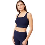 Mandala Ribbed Damen Sport-BH ( Dunkelblau L)