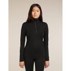 ICEBREAKER Damen Rollkragen m.RV lg.Arm Da Merino 200 Oasis LS Half Zip, Größe