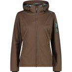 CMP Light Softshell  Damen  Softshelljacke braun Größe XXS Trekking  Wasserabw