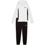 PUMA Damen Anzug Hooded Sweat Suit TR cl, Größe XL in Weiß