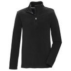 killtec - Boy's Ksw 139 Fleece Shirt - Fleecepullover Gr 116 schwarz