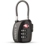 Osprey TSA 3 Dial Cable Lock (Größe One Size, schwarz)