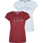 LACD Bellavista + Mountain  Bundle Damen  T-Shirts weiss Größe XS Sportkletter