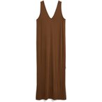 Armedangels Jersey Midi Kleid Damen  Kleider braun Größe S Lifestyle  Kühlend