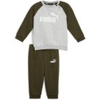 PUMA Kinder Sportanzug Minicats ESS Raglan Jogger, Größe 62 in Grau