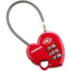 Munkees TSA Herz-Zahlenschloss  Reise-Accessoires rot Größe One Size