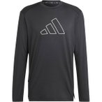 ADIDAS Herren Shirt Train Icons Small Logo Training, Größe L in Grau