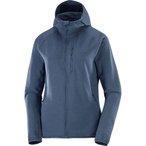 Salomon Essential Lightwarm   Damen  Fleecejacke blau Größe M Trekking  Atmung