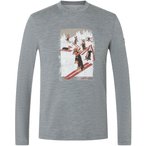 Super.Natural Dachshund Brush  Herren  Longsleeves grau Größe M Trekking  Haut