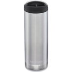 Klean Kanteen TKWide 16oz - vakuumisoliert brushed stainless/cafÃ© cap/473ml -