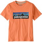 Patagonia P-6 Logo  Kinder  T-Shirts orange Größe 148 Trekking  Hautfreundlich