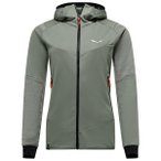 Salewa - Women's Sella Crevasse Hooded Jacket - Fleecejacke Gr 40 oliv/grau