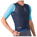 Castelli - Corretto Jersey - Radtrikot Gr L blau
