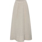 KnowledgeCotton Apparel Linen Rock Damen  Röcke beige Größe XS Lifestyle  Hau