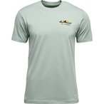 Black Diamond Mountainscape  Herren  T-Shirts gruen Größe M Lifestyle Hautfreu