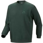 Arcteryx Emblem Fleece Crew Herren Fleecepullover ( Dunkelgrün S)