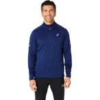 ASICS Herren T-Shirt ROAD WINTER 1/2 ZIP MID LAYER, Größe XL in Blau