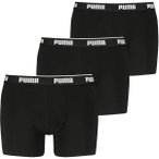 PUMA Herren Boxershorts, 3er Pack - Boxer 3P, Cotton Stretch, Logo, einfarbig, G