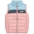 Color Kids - Kid's Waistcoat Quilted Colorblock - Kunstfaserweste Gr 140 rosa