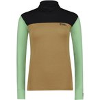 Mons Royale Yotei Merino High Neck  Damen  Langarm Unterhemden braun Größe S  