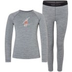 Super.Natural Kinder Tundra175 Ski Bunny Unterwäsche Set (Größe 116, grau)
