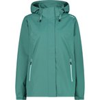 CMP Zip   Damen  Regenjacke tuerkis Größe XS Trekking  Klein verpackbar Wasser
