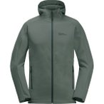 JACK WOLFSKIN Herren Unterjacke ALPGRAT HOODED FZ M, Größe XXL in Grün