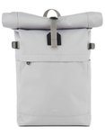 Sandqvist - Sac à dos 23L - Icon Rolltop Backpack M Light Grey  aus Leder - Gra