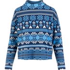 Blutsgeschwister Warm Up Turtle  Damen  Pullover blau Größe L Lifestyle  Hautf
