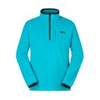 Picture - Weavy 1/4 Grid Fleece - Fleecepullover Gr S türkis