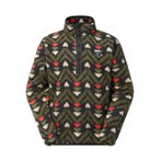 Picture - Kimag Printed 1/4 Fleece - Fleecepullover Gr S oliv