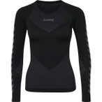 HUMMEL Damen Hemd HUMMEL FIRST SEAMLESS JERSEY L/S WOMAN, Größe XS/S in Schwar