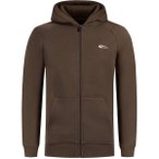 SMILODOX Zip Hoodie Yasin, Größe S in Braun