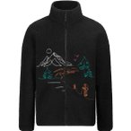 Picture Organic Clothing Hafdals Emb Zip Herren Fleecejacke ( Schwarz M Größe,