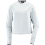 Salomon Essential Lightwarm Crewneck  Damen  Pullover weiss Größe M Trekking  