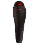 Alvivo - Ibex 600 - Daunenschlafsack Gr 215 cm Zip: Left Schwarz/Rot