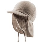 Sterntaler - Kid's Schirmmütze Nacken Uni Cotton - Cap Gr 43 cm braun