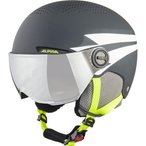 Alpina Zupo Visor Visierhelm Kinder  Skihelme grau Größe 54-58CM Freeride | Sp